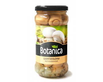 Грибы маринованные шампиньоны целые консервированные Botanica 370 мл 1 шт